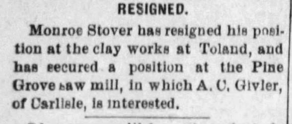 Clipping from The Sentinel